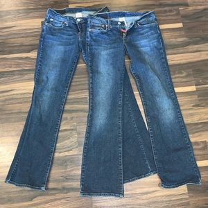 2 pairs of Lucky Brand Dungarees size 4/27